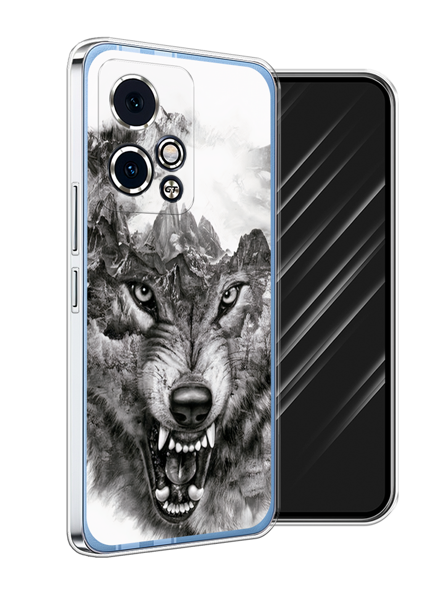 

Чехол Awog на Honor 90 GT "Волк в горах", Серый;белый;бежевый, 6123450-1
