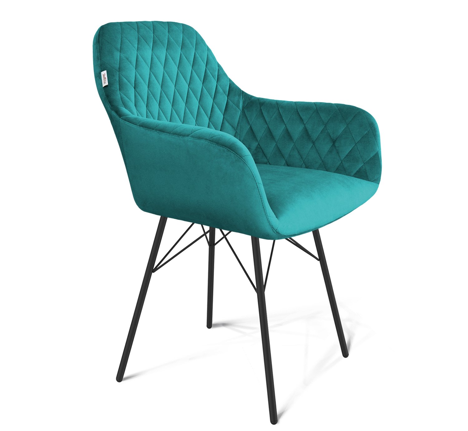 

Стул Sheffilton SHT-ST38/S64 альпийский бирюзовый/черный муар, SHT-ST38/S64