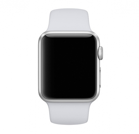 

Ремешок силиконовый для Apple Watch 38/40мм (26), светло-серый, на кнопке