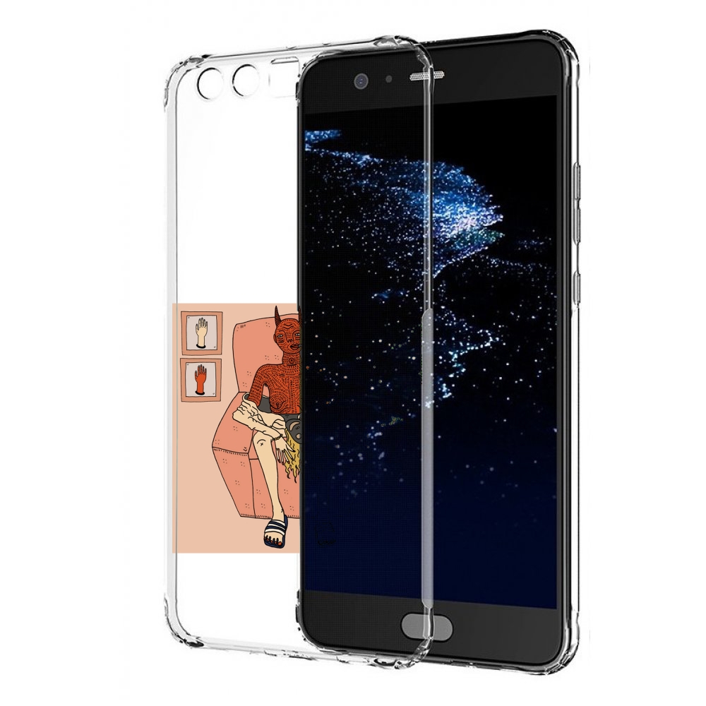 

Чехол бампер MyPads девушка-сняла-кожу для Huawei P10 Plus проти, Прозрачный, Tocco