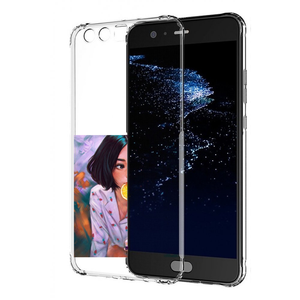 Чехол бампер MyPads девушка-с-чизкейком женский для Huawei P10 P