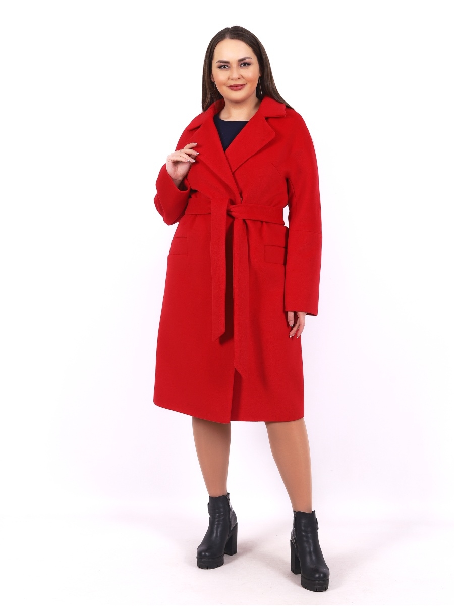 

Пальто женское Louren Wilton 013 красное 60 RU, Красный, 013