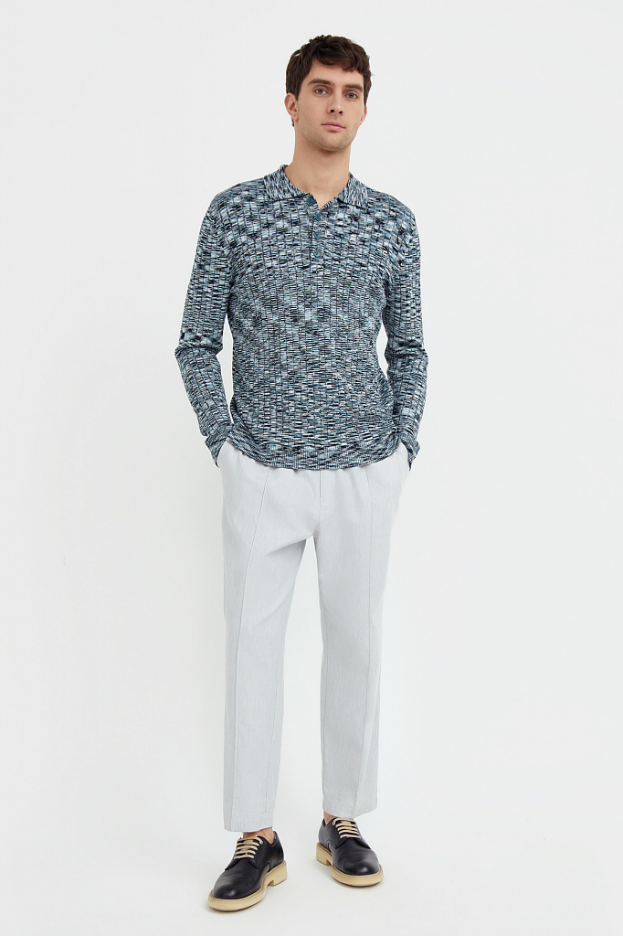 

Джемпер мужской B21-21130 Finn Flare серый 3XL, B21-21130