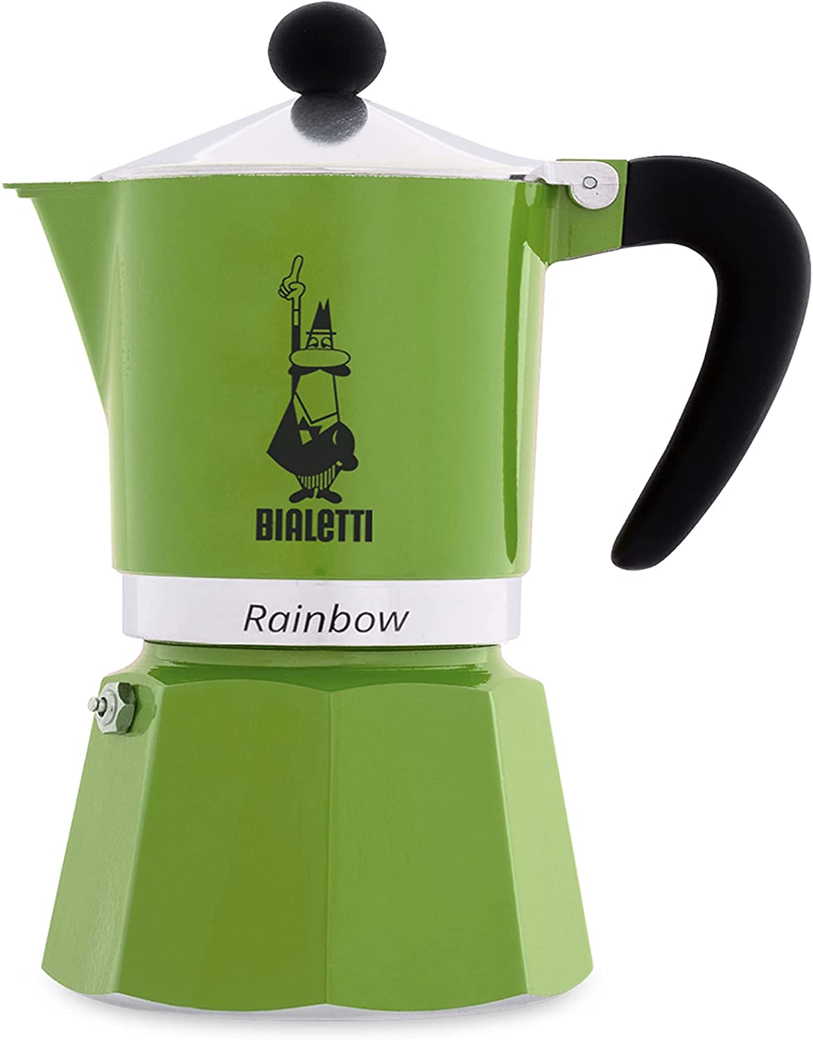 фото Гейзерная кофеварка bialetti rainbow, 4972 120мл зеленая nobrand