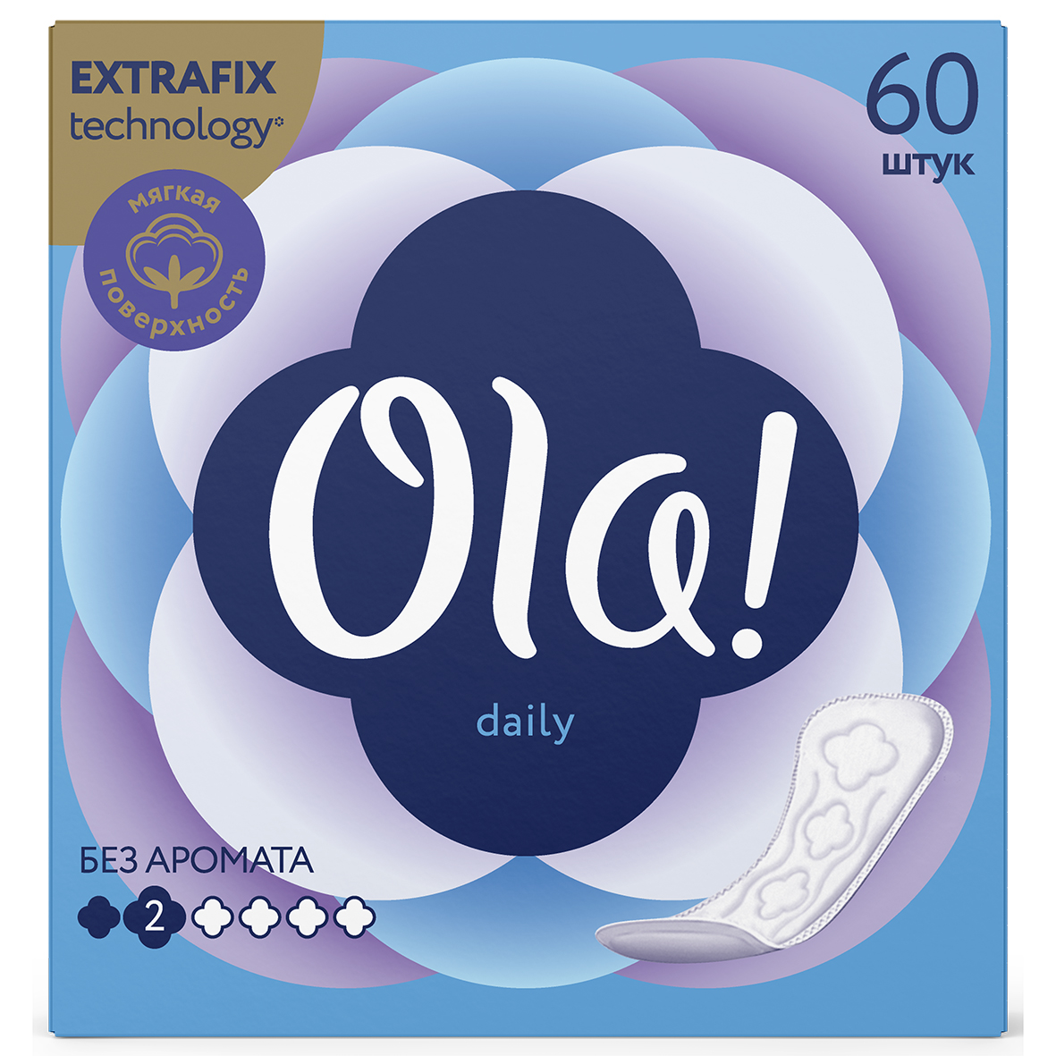 фото Прокладки ola! daily ежедневные 60 шт