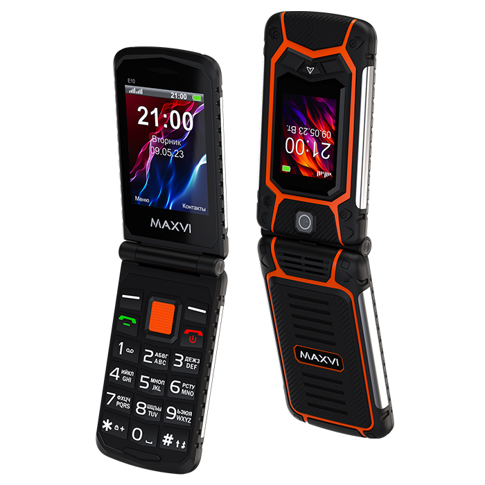 

Мобильный телефон MAXVI E10 Orange, E10