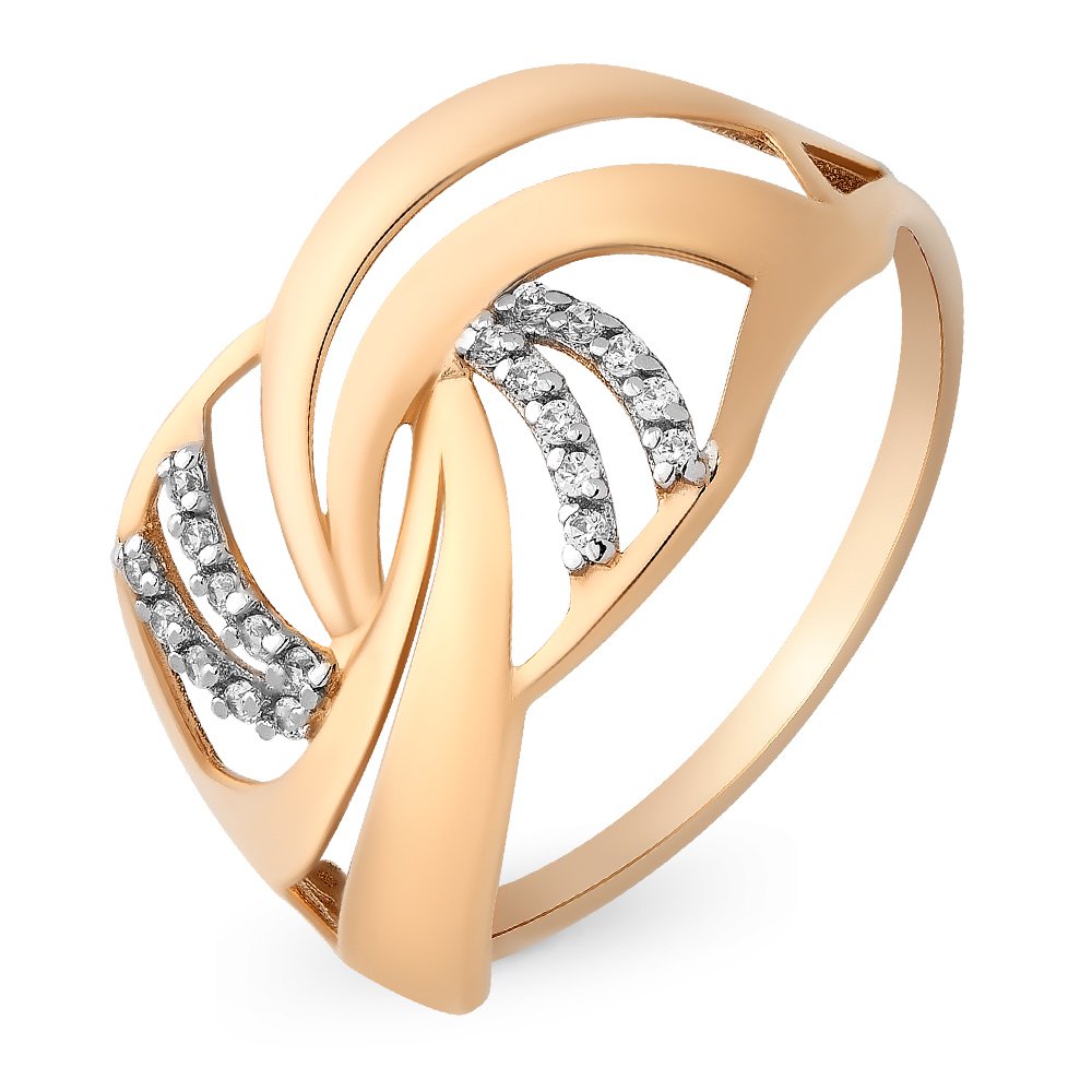 

Кольцо из золота р. , 585Gold 301009446, фианит, 301009446