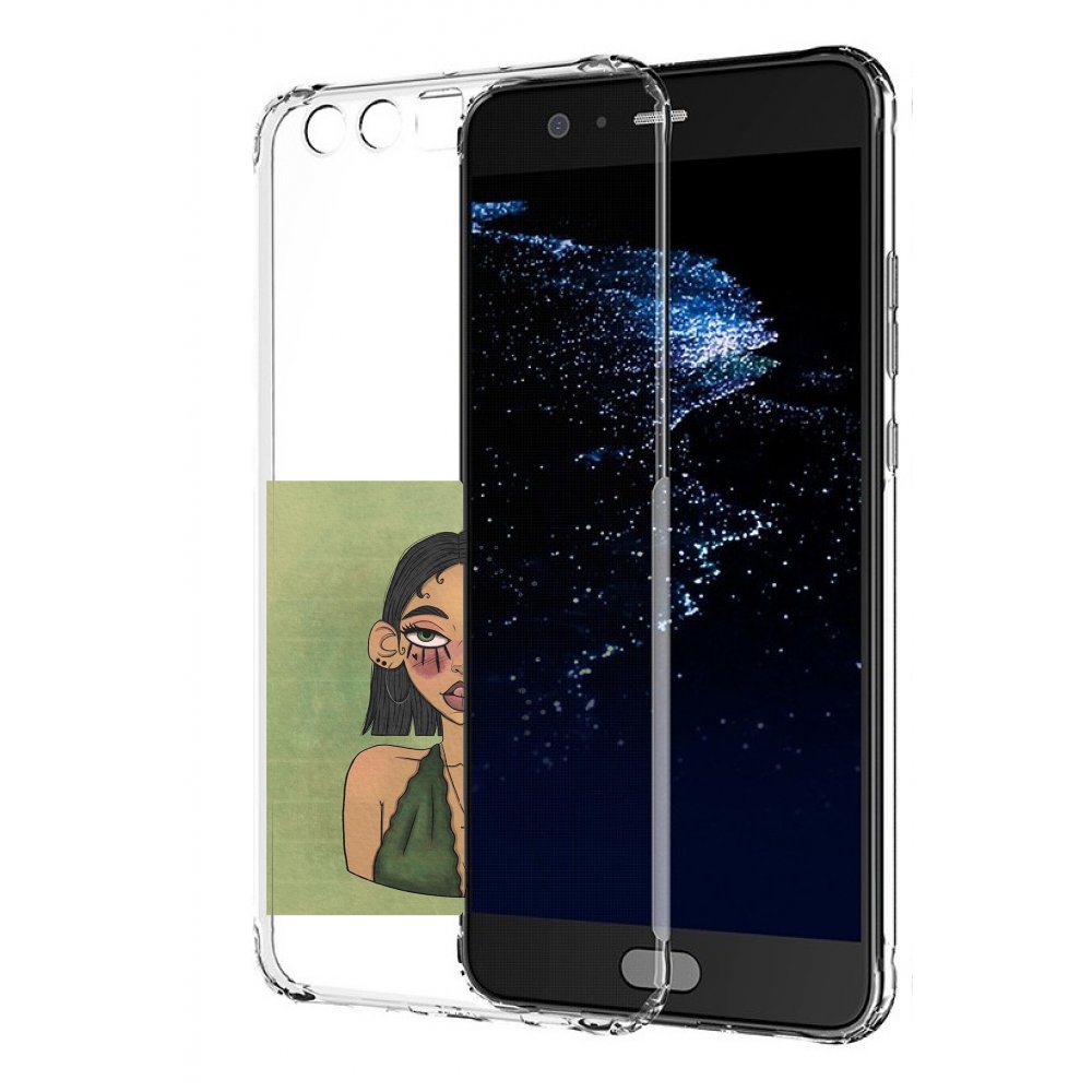 

Чехол бампер MyPads девушка-с-каре-и-тату для Huawei P10 Plus пр, Прозрачный, Tocco