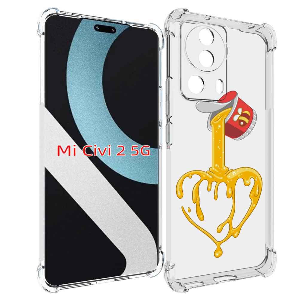 

Чехол MyPads медовое сердце для Xiaomi Civi 2, Прозрачный, Tocco