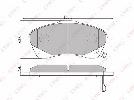 

Колодки тормозные передние Toyota Avensis/Corolla Verso 03>09 Lynx BD7548