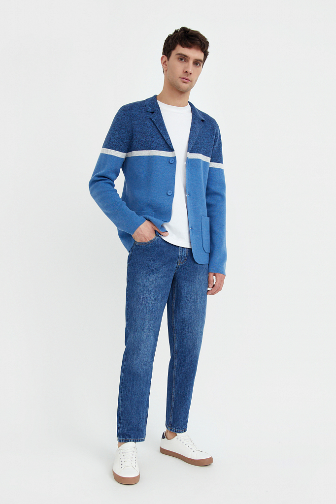 

Кардиган мужской B21-21127 Finn Flare голубой L, B21-21127