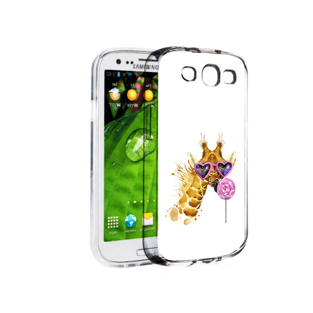 фото Чехол mypads tocco для samsung galaxy s3 акварельный жираф (pt123108.507.217)