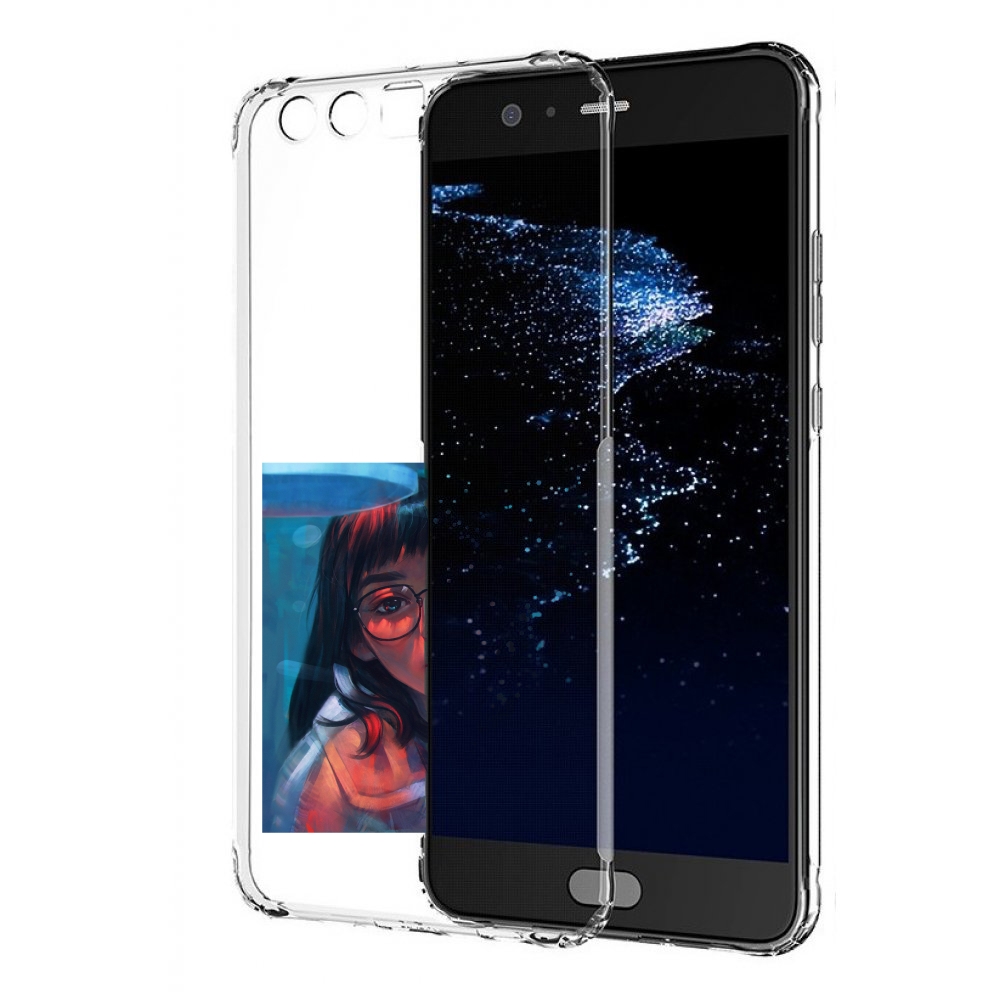 

Чехол бампер MyPads девушка-под-красным-светом для Huawei P10 Pl, Прозрачный, Tocco