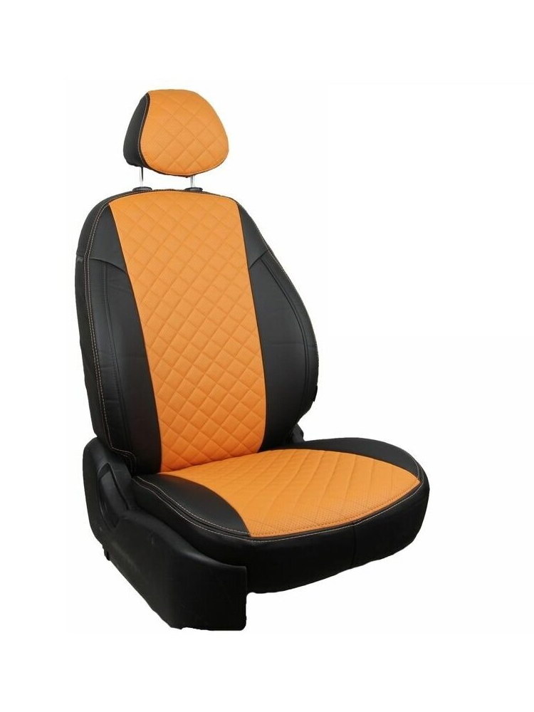 

Авточехлы Chery Tiggo 1 2005-2020 экокожа черный, оранжевый Автопилот che-kt-5-cho-r, Chery Tiggo 1 внедорожник 2014-2016