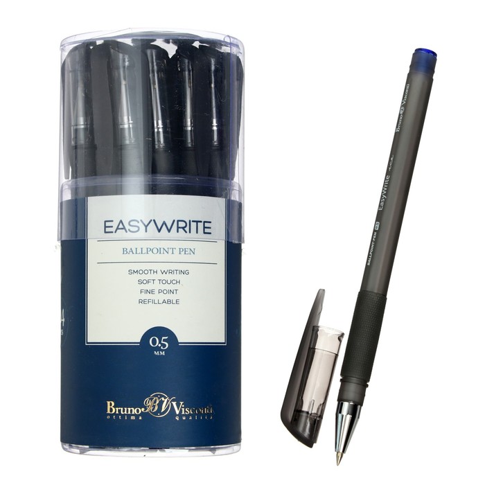 

Ручка шариковая EasyWrite Ice, узел 0.5 мм, синие чернила, матовый корпус Silk Touch