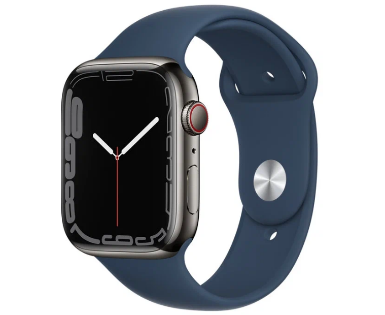 

часы Apple Watch Series 7 GPS + Cellular 45мм Graphite Stainless Steel Case Abyss Blue