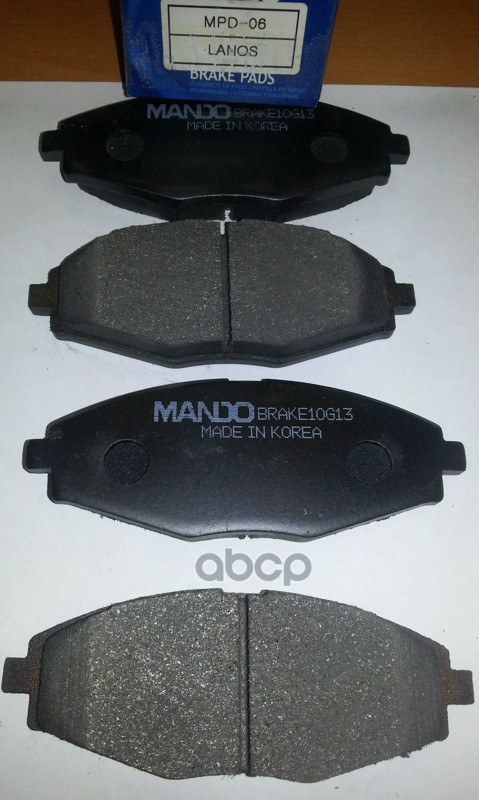 

Колодки Тормозные Передние Daewoo Matiz Nexia Lanos Mando Mpd06