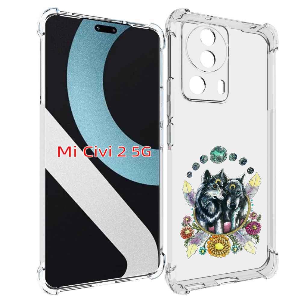 

Чехол MyPads красивые волки абстракция для Xiaomi Civi 2, Прозрачный, Tocco