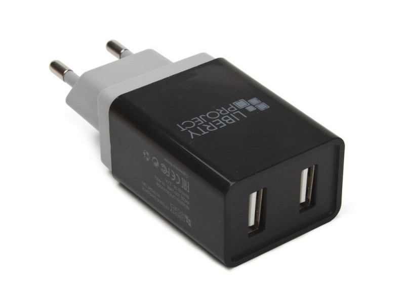 

Зарядное устройство Liberty Project 2xUSB 2.1А Brick Series Black 0L-00041909, 0L-00041909