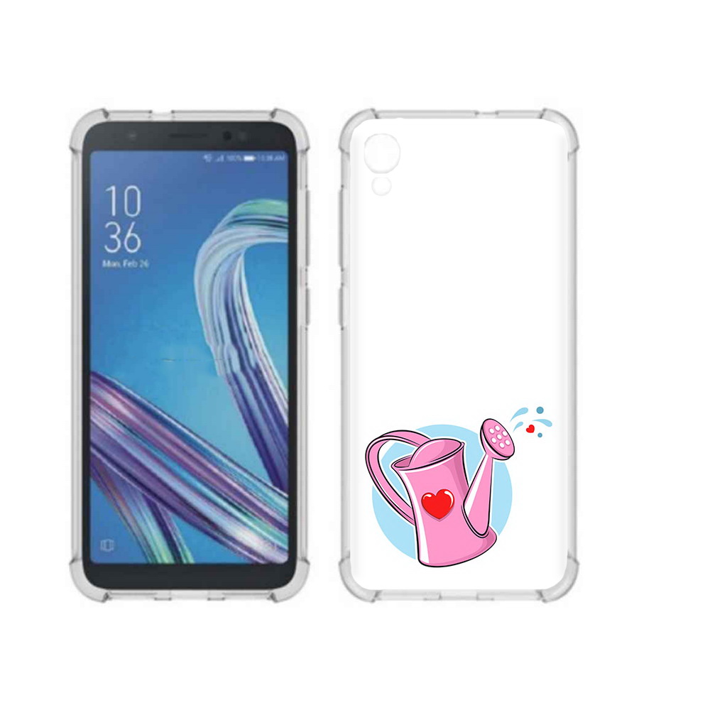 

Чехол MyPads Tocco для Asus ZenFone Live L1 (G552KL) Лейка любви 14 февраля, Прозрачный, Tocco