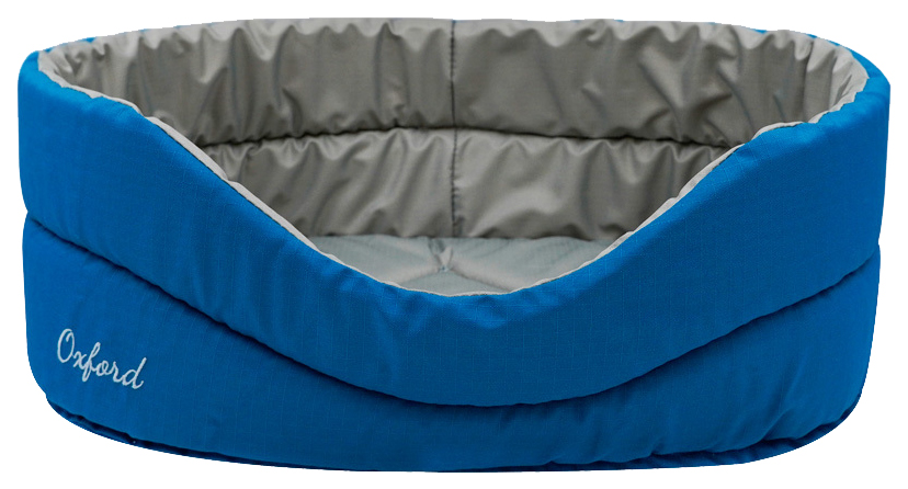 

Лежанка ZooExpress Oxford №4, двухсторонняя, сине-серая, 53x38x18 см