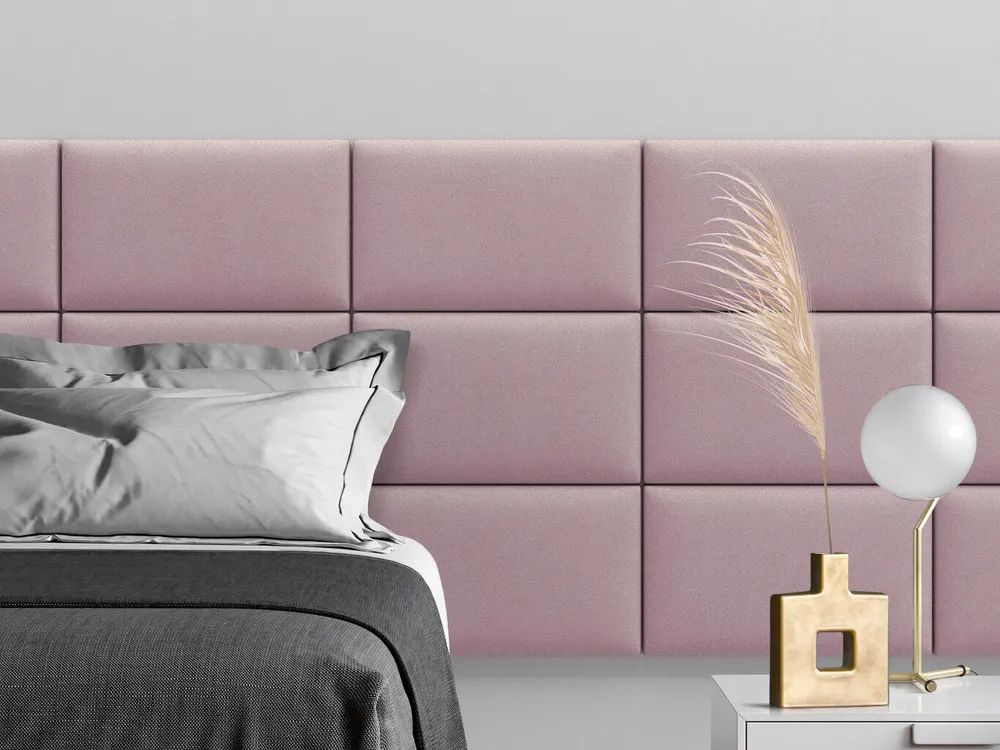 

Мягкое изголовье кровати Velour Pink 30х50 см 4 шт., Розовый