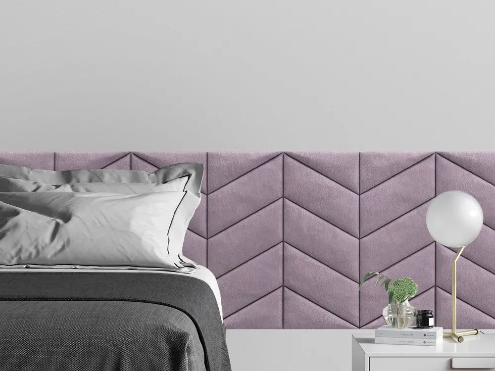 

Мягкое изголовье кровати Velour Pink 30х30PL см 2 шт., Розовый