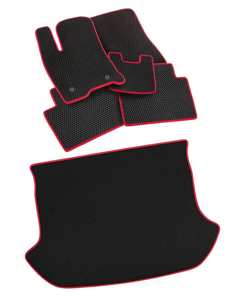 

EVA коврики для Chevrolet Captiva 5 мест 2011-2016 ViceCar AM7019R красный, Captiva