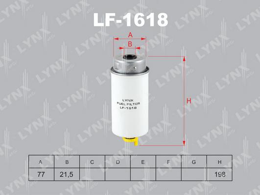 

Фильтр топливный LYNXauto LF-1618