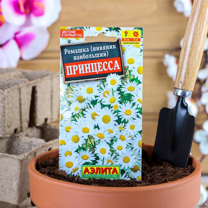 

Семена цветов Ромашка садовая "Принцесса", 0,3 г