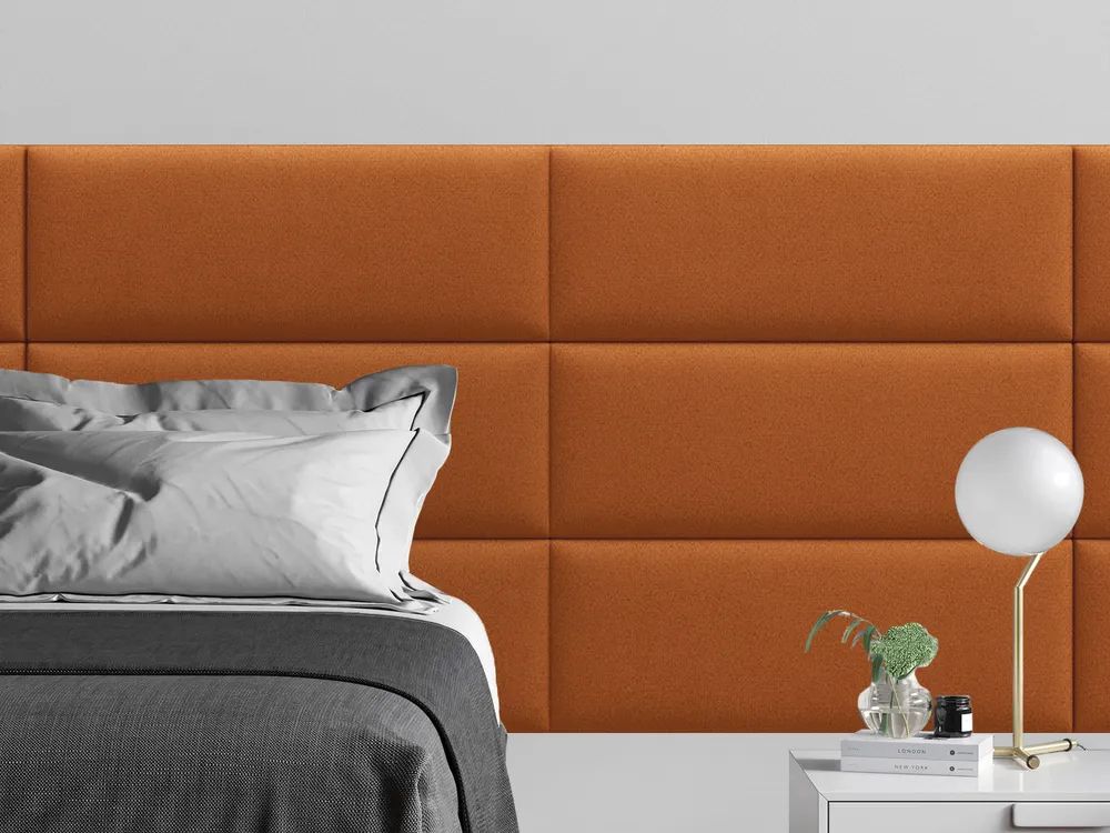 

Мягкое изголовье кровати Velour Orange 30х80 см 1 шт., Оранжевый