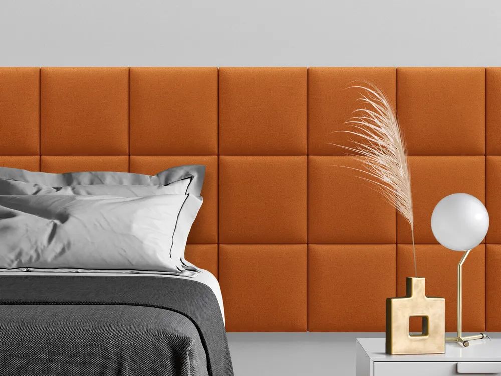 

Мягкое изголовье кровати Velour Orange 30х30 см 4 шт., Оранжевый