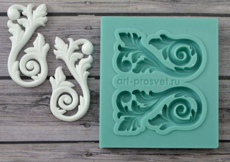 

Молд Арт-студия ПроСвет Вензель 6 ARTMD0338 малый, Зеленый