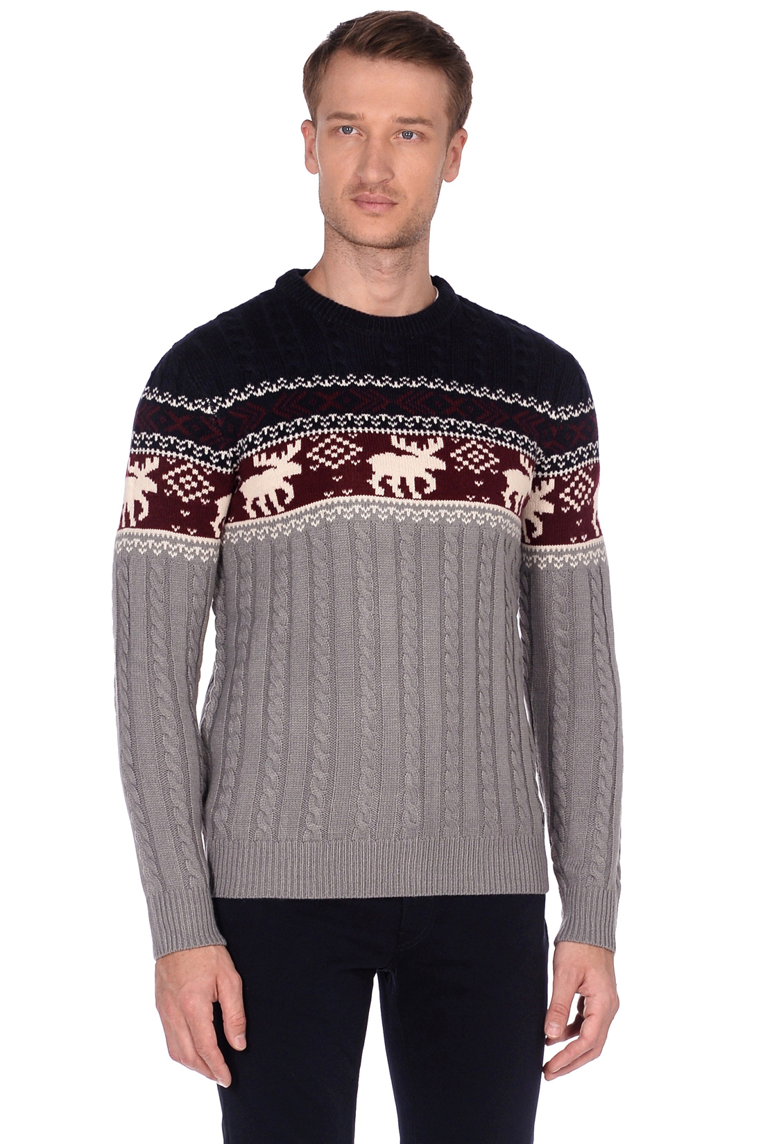 

Джемпер мужской Baon B639555 белый XXL