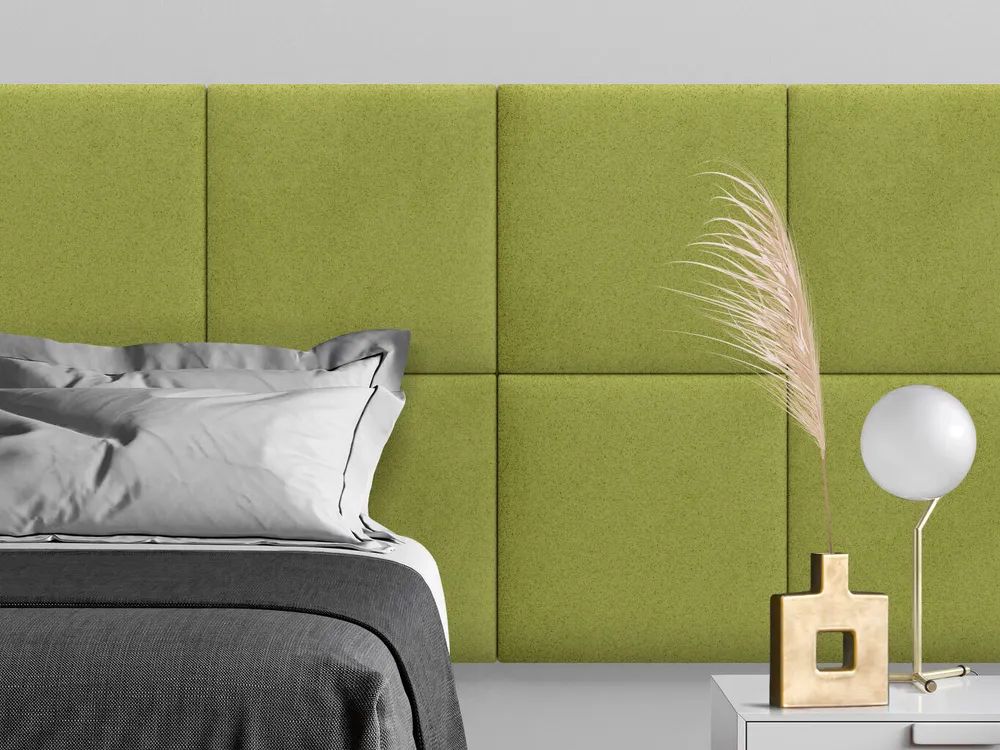 

Мягкое изголовье кровати Velour Oliva 50х50 см 1 шт., Зеленый