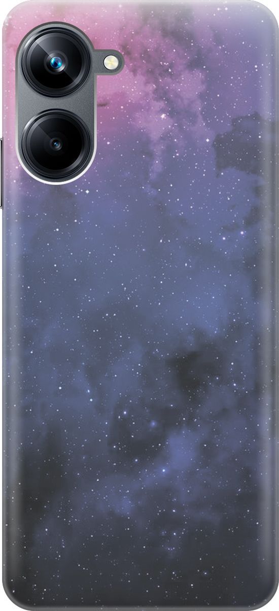 

Силиконовый чехол на Realme 10 Pro "Звездное зарево", Голубой;синий, 158590