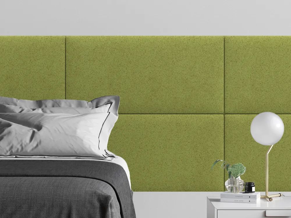 

Мягкое изголовье кровати Velour Oliva 50х100 см 1 шт., Зеленый