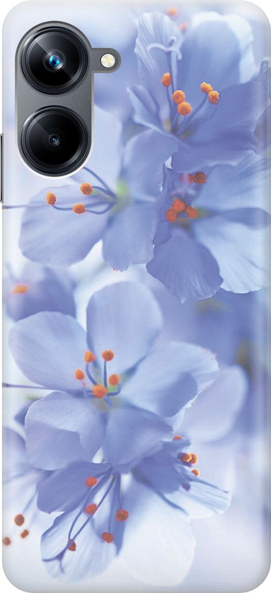 

Силиконовый чехол на Realme 10 Pro "Лазурные орхидеи", Голубой;фиолетовый, 158588