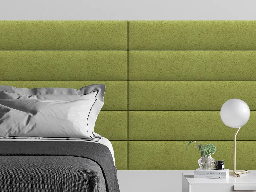 

Мягкое изголовье кровати Velour Oliva 20х180 см 1 шт., Зеленый