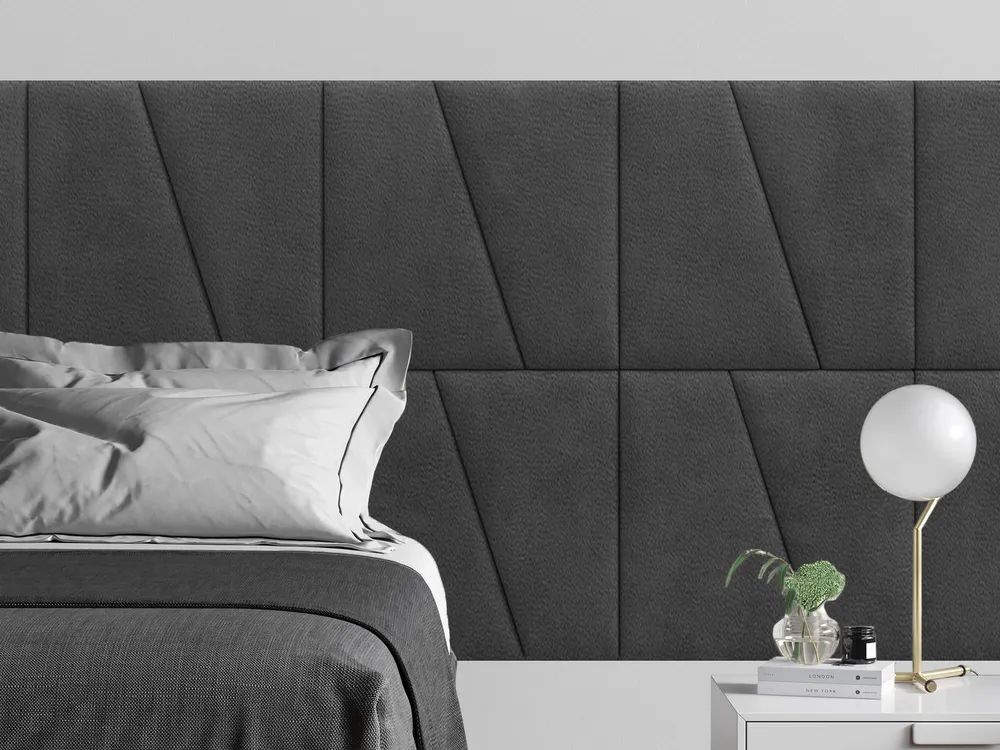 

Мягкое изголовье кровати Velour Grey 50х50DL см 2 шт., Серый