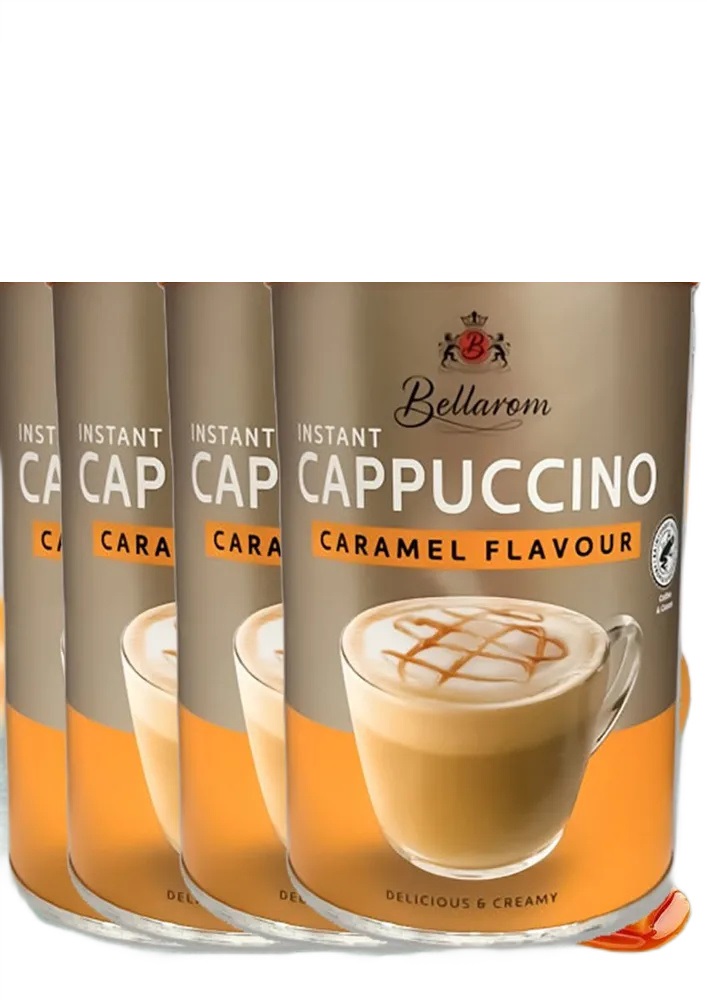 Кофейный напиток Bellarom быстрорастворимый Cappuccino Caramel Flavour, 200 г х 4 шт