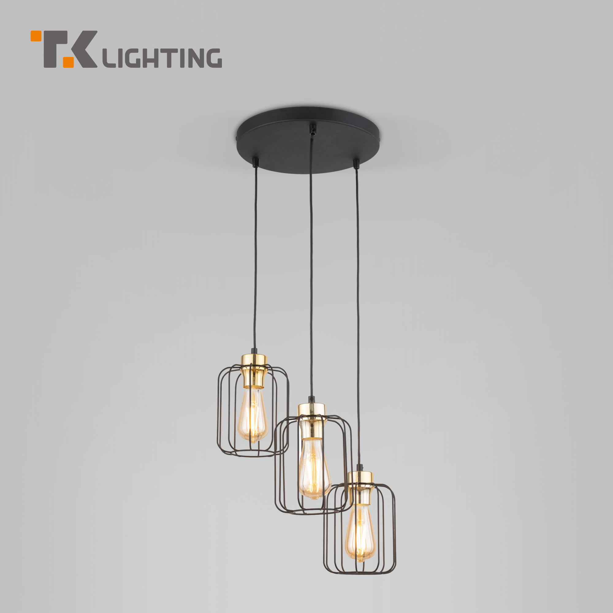 Подвесной светильник TK Lighting 4715 Galaxy New черные металлические плафоны лофт E27