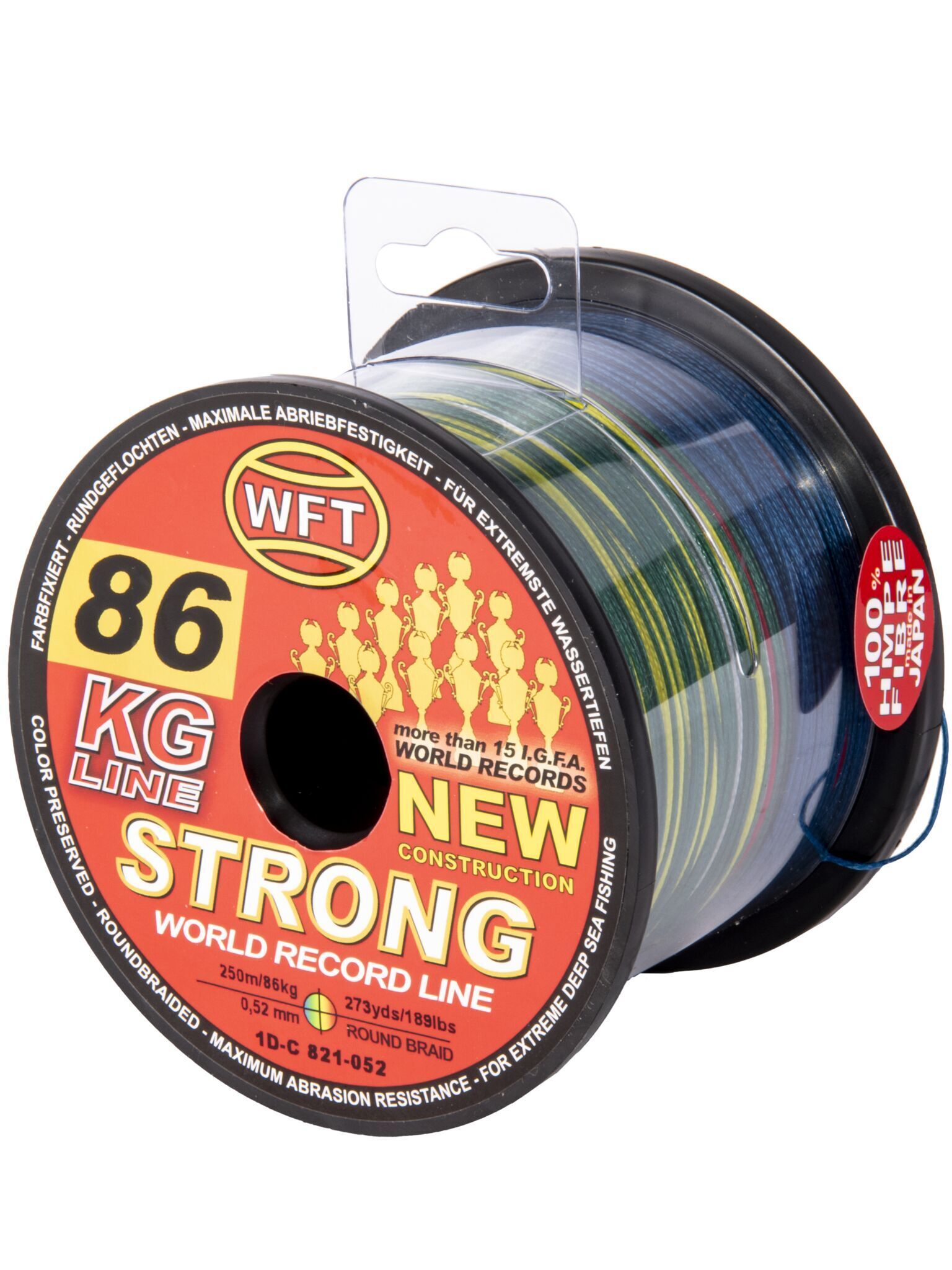 Рыболовная леска WFT Kg Strong 250 м, 0.52 мм Multicolor