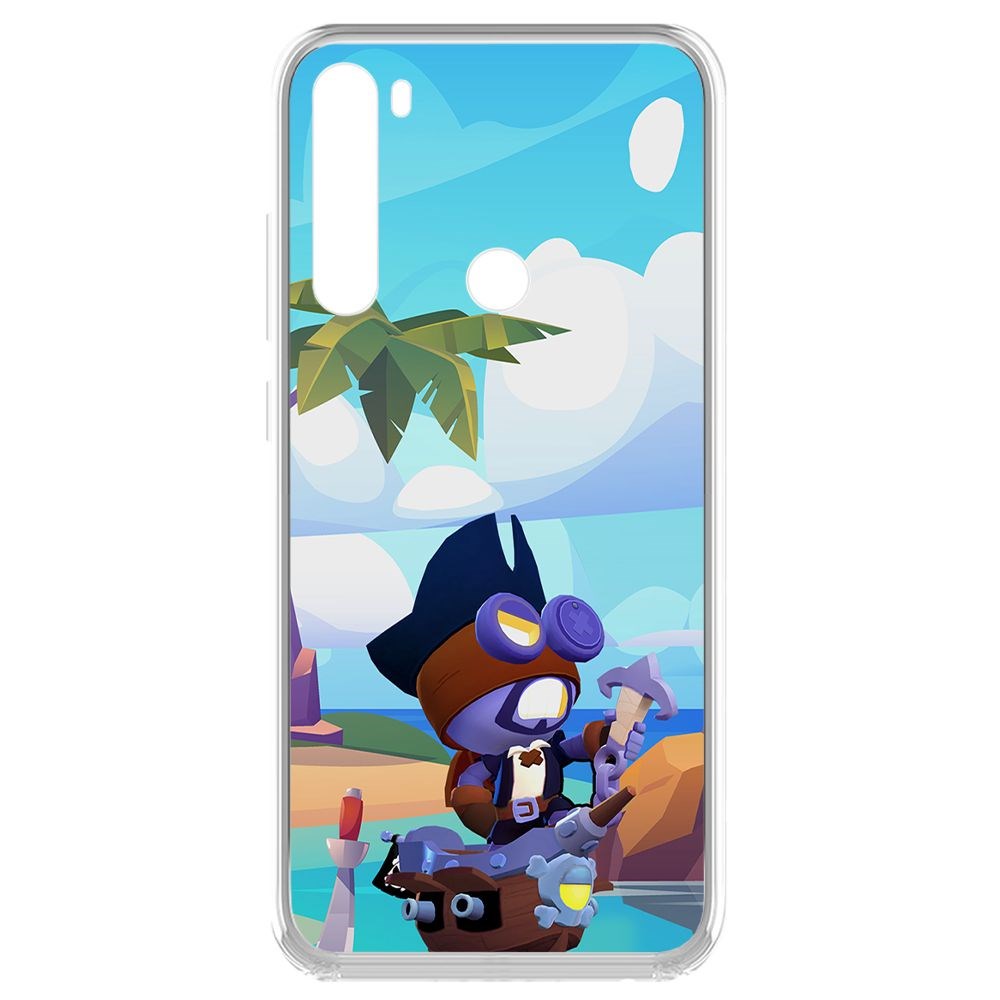Чехол-накладка Brawl Stars-Темный Корсар Карл для Xiaomi Redmi Note 8