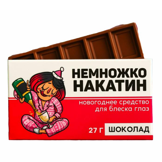 

Шоколад Фабрика счастья Немножконакатин молочный 27 г