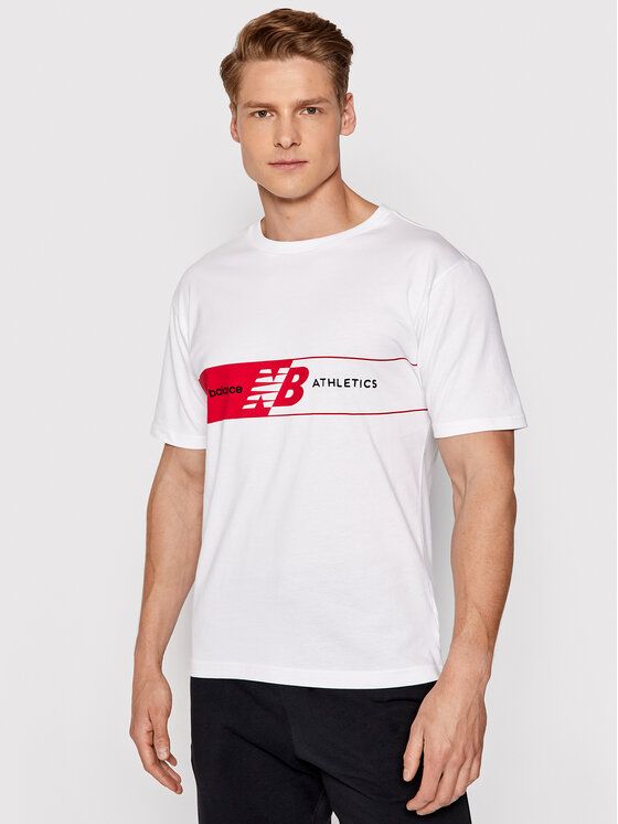 Футболка мужская New Balance 0000208708777 белая L доставка из-за рубежа 8506₽