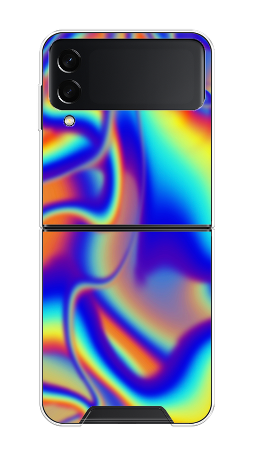 

Чехол на Samsung Galaxy Z Flip 3 "Яркая голограмма", Разноцветный, 2103750-3