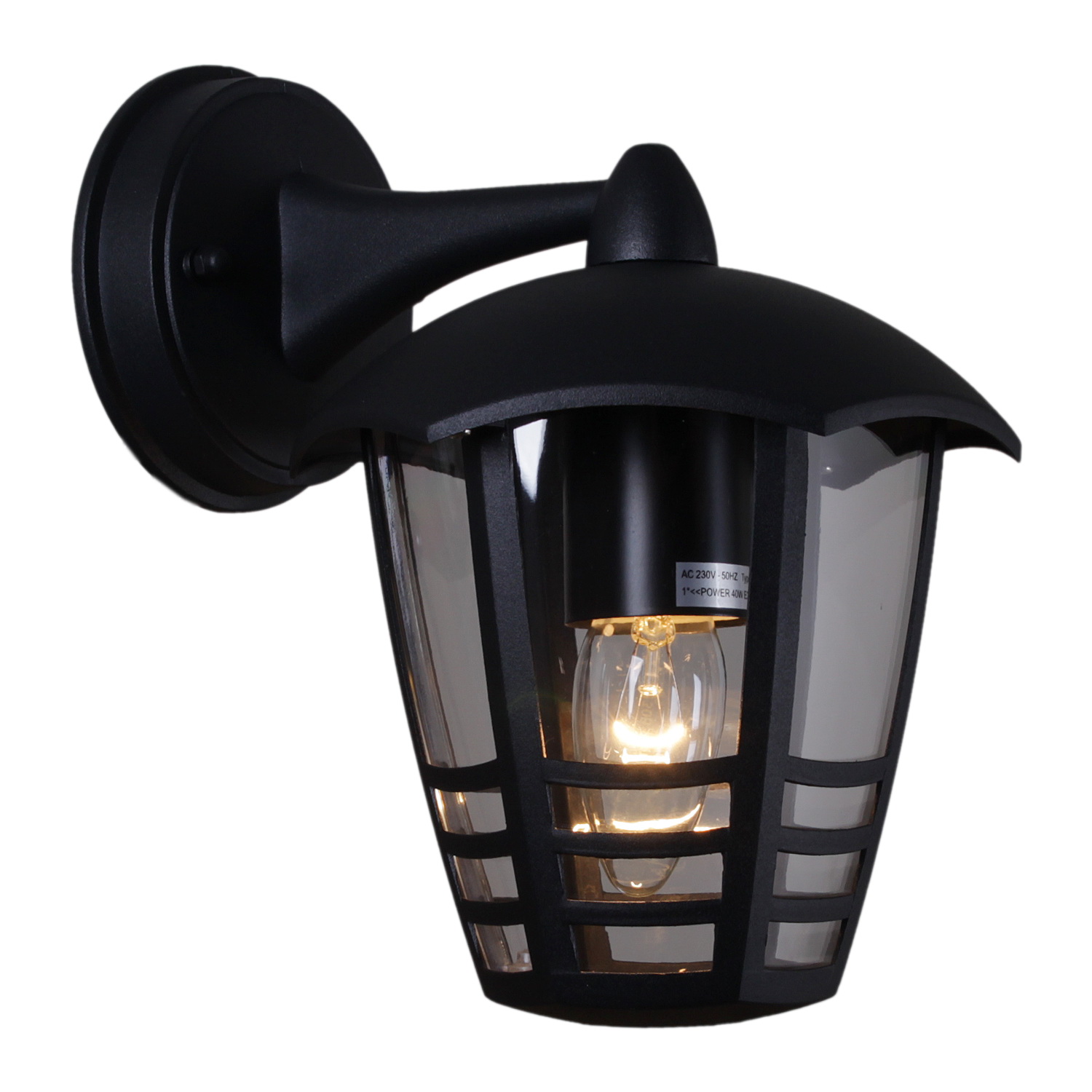 

Садовый светильник Reluce Настенный фонарь 08303-9.2-001SJ Top mount BK