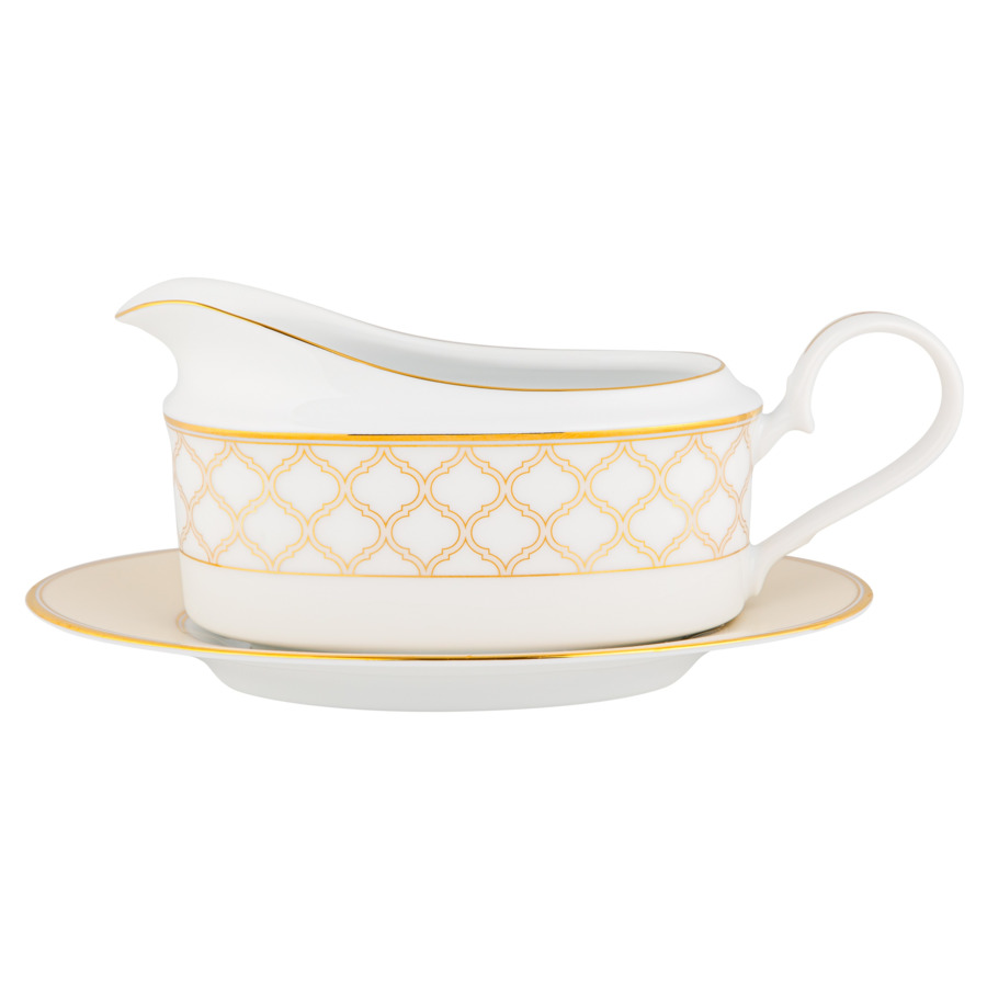 

Соусник с подставкой Noritake Царский дворец, золотой кант 300 мл