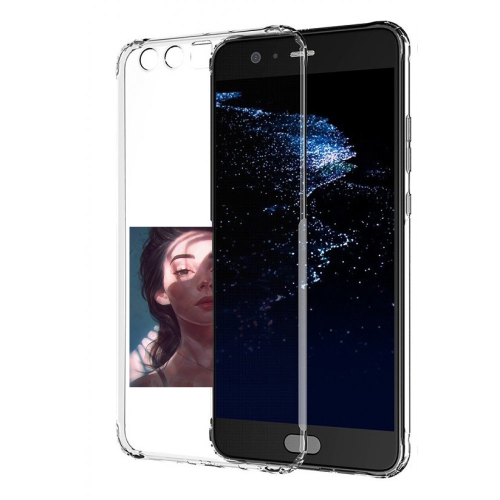 

Чехол бампер MyPads девушка-в-лучах женский для Huawei P10 Plus, Прозрачный, Tocco